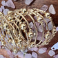 Gold Plated Beaded Long Spacer Wrapping Bracelet