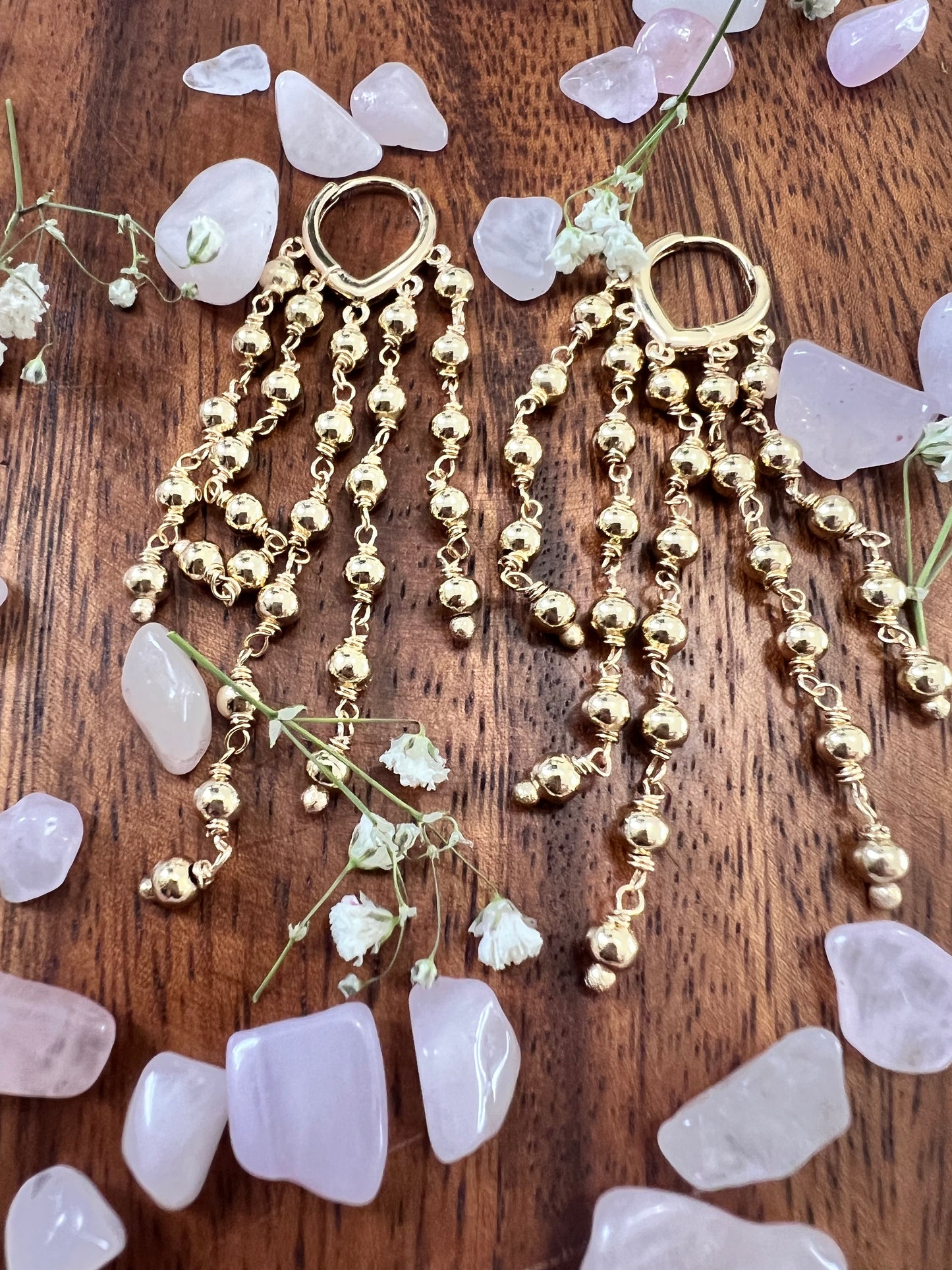 Brazilian Collection Dangling Beads Earrings