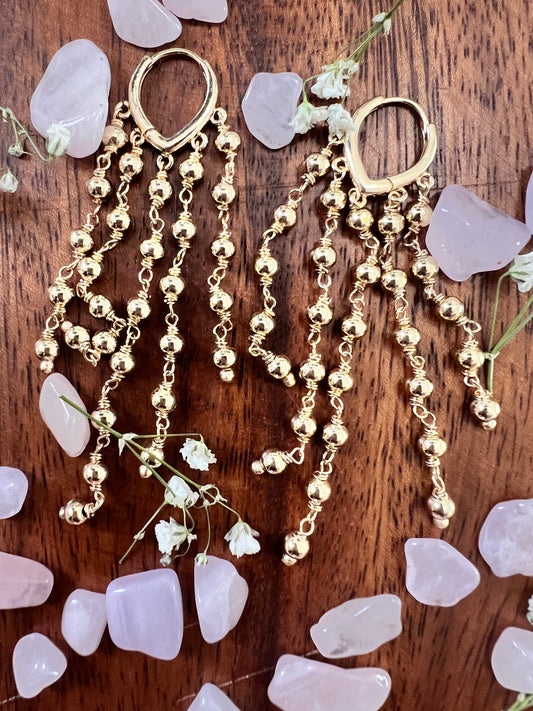 Chandelier Beaded  Earrings