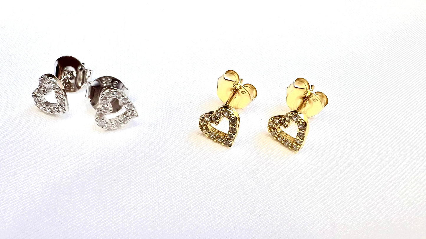 Heart Stud Earrings