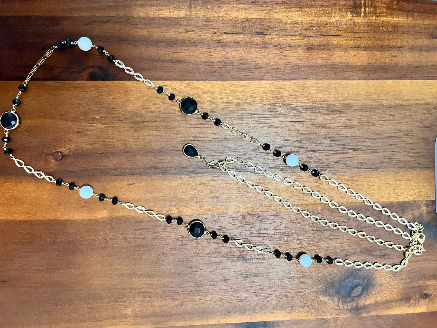 Double layered Black and Gold Necklace Brazilian Collection