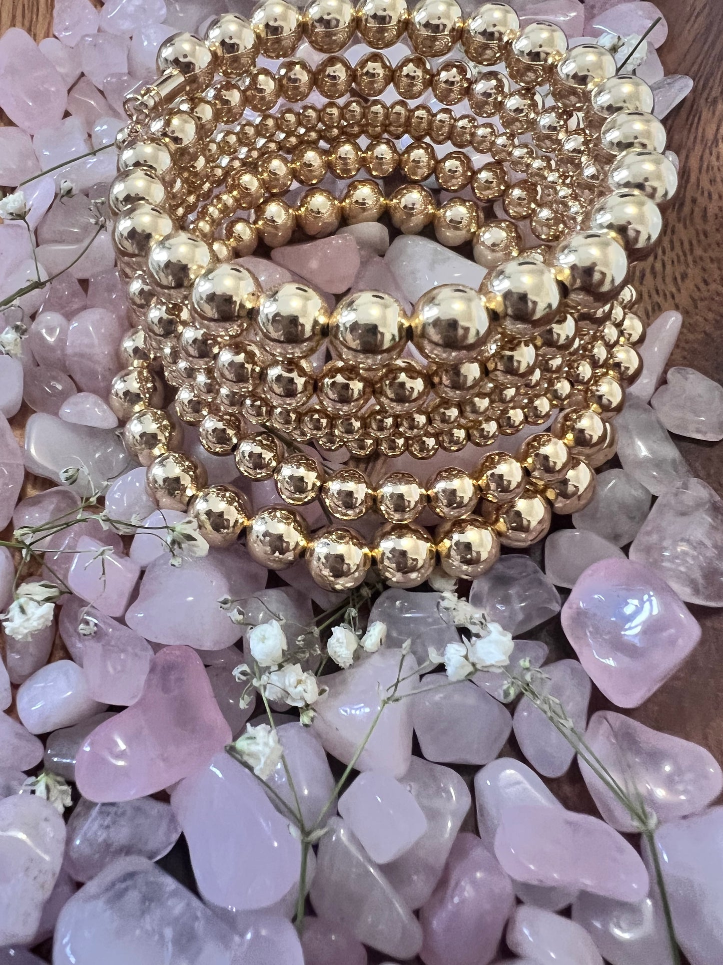 Brazilian Collection Wrap Multi-Gold Beaded and Flawless Pearls
